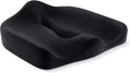 Ergonomic Office Seat Cushion for Tailbone Pressure Relief - Memory Foam Seat Pad for Comfort & Posture Improvement - Ideal for Office Chair,Desk Chairs,Car Seats,Wheelchairs,Home&Office Use(Black)