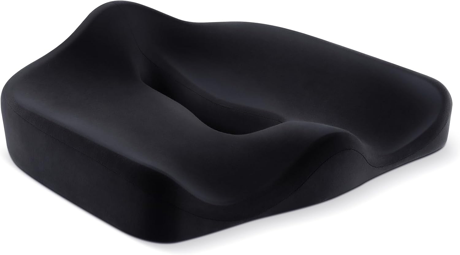 Ergonomic Office Seat Cushion for Tailbone Pressure Relief - Memory Foam Seat Pad for Comfort & Posture Improvement - Ideal for Office Chair,Desk Chairs,Car Seats,Wheelchairs,Home&Office Use(Black)