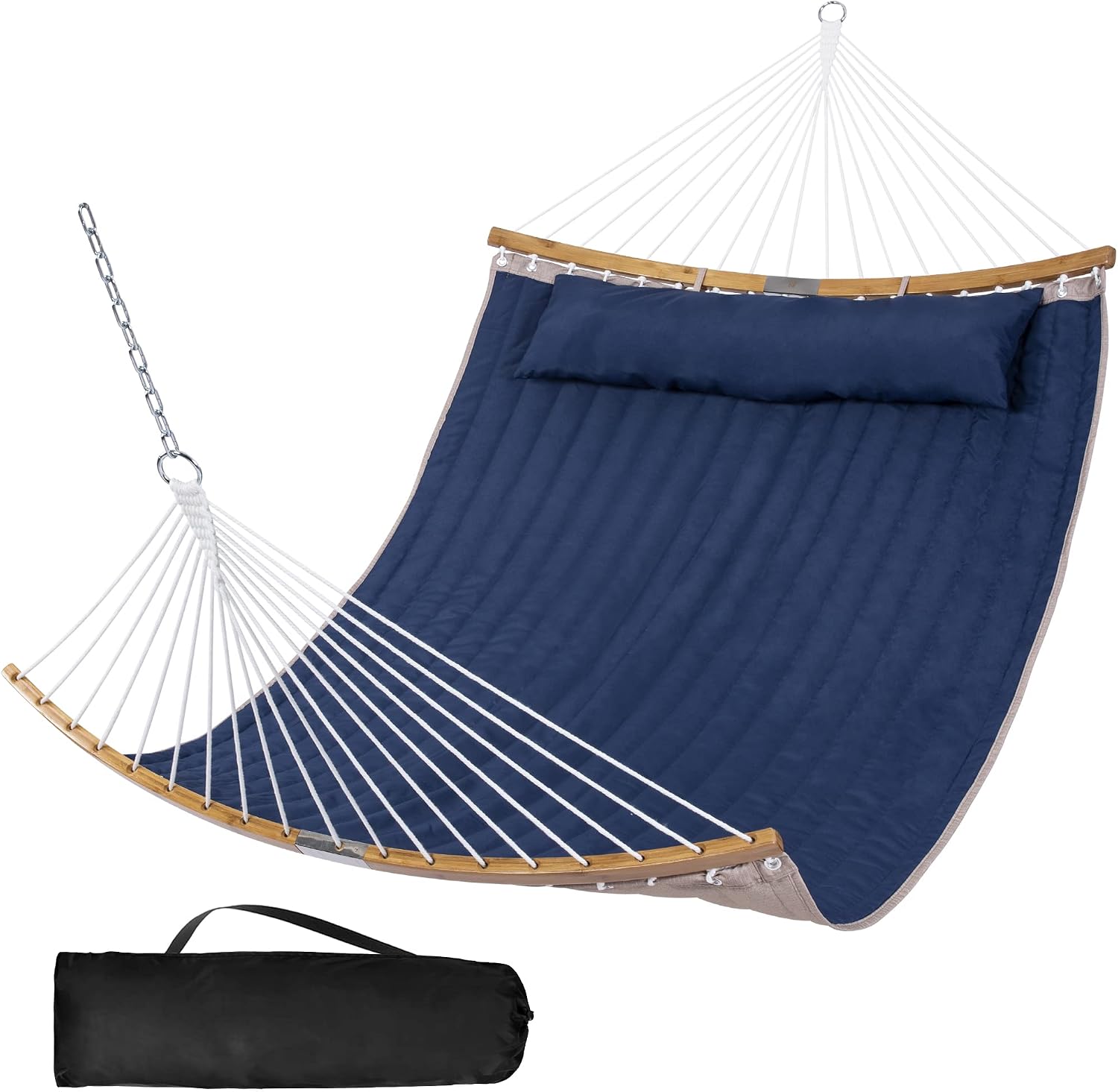 Hammocks Hanging Tree Hammock for Outdoor, Large Replacement Hammock for Stand, Navy Blue