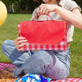 Classic Red Check Waterproof Beach Mat