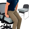 Seat and Chair Cushion - Easy Rise for Elderly for Office, Wheelchair, Desk, Car & Couch - For Computer Use - Foam Sofa Pad With Cover - For Adults/Seniors - Relief for Back, Tailbone or Sciatica