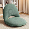 Floor Chair with Back Support Adjustable 5 Foldable Position Floor Seat Thick Padded Tatami Seat Flexible Bleacher Recliner for Living Room Beach Bedroom Adults Meditation Reading Gaming(Green)